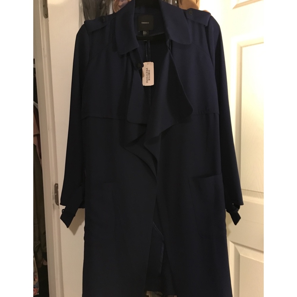 Forever 21 Trench Long Coat/Jacket/Duster